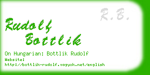 rudolf bottlik business card